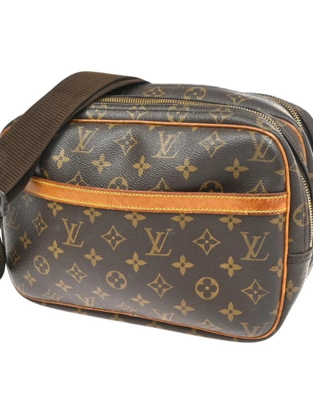 LOUIS VUITTON Reporter Crossbody Shoulder Bag Monogram Leather BN M45254 35KC834